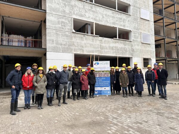 people standing on construction site