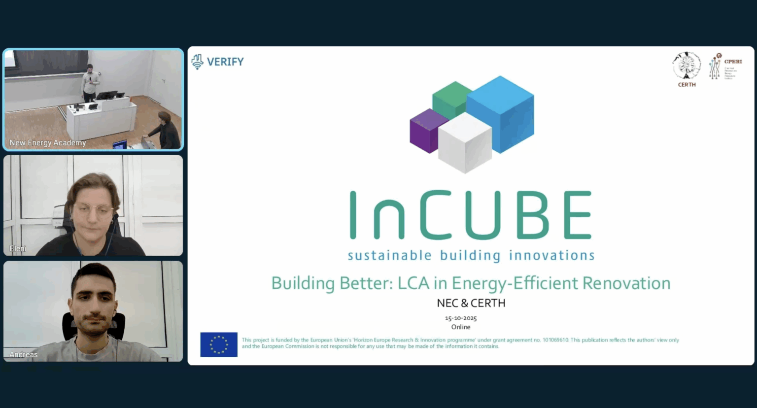 Webinar opening slide